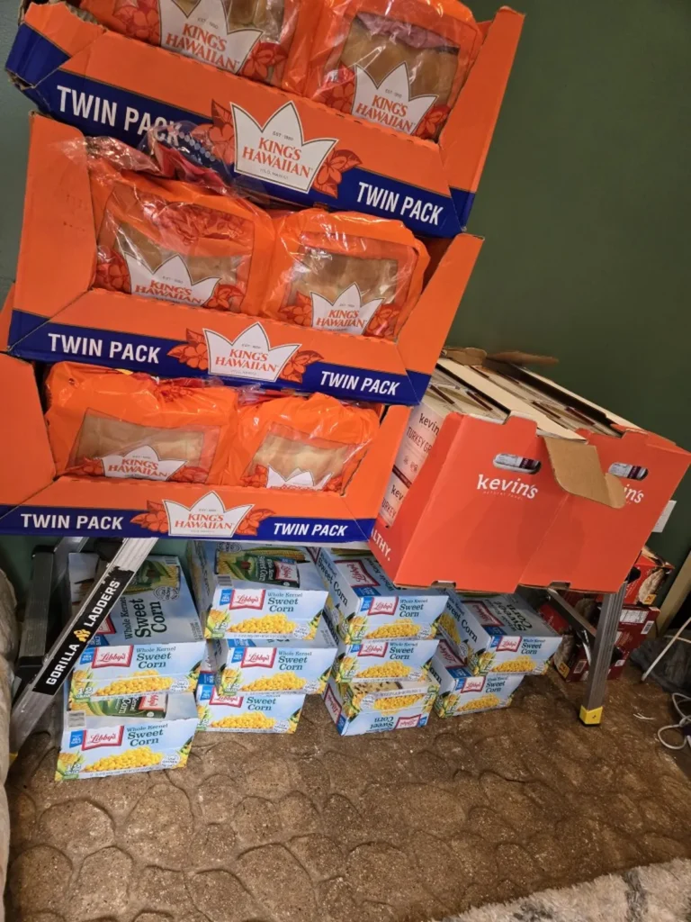 Memory Layne Global Missions - Food for hand out in Flint MI