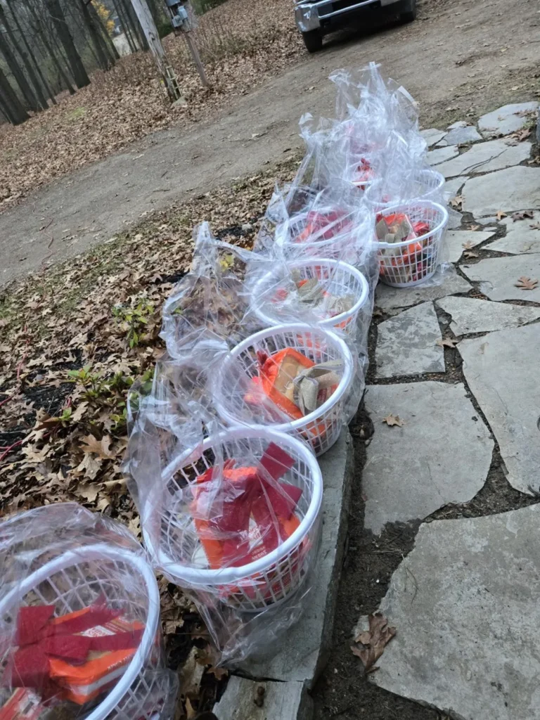 Holiday gift basket for Flint MI mission