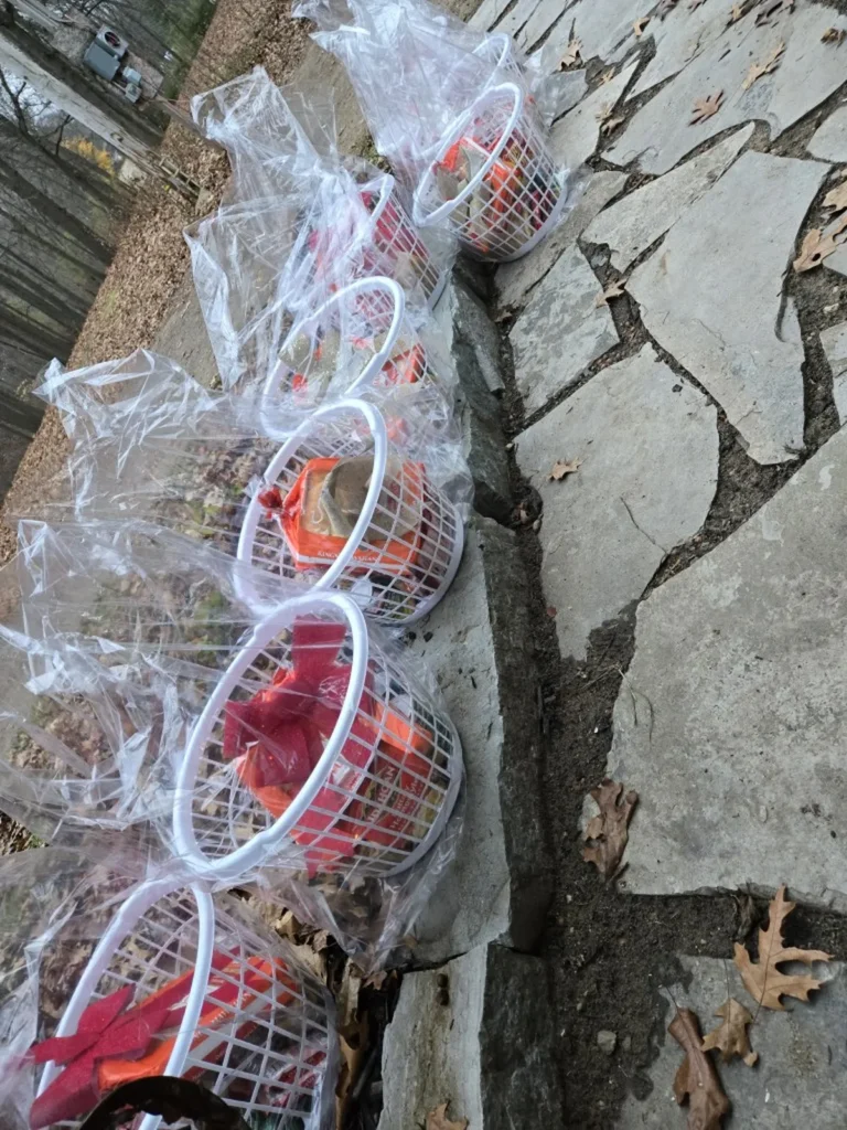Holiday gift basket for Flint MI mission