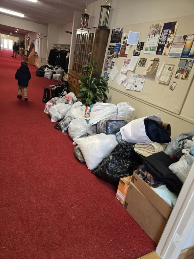 Memory Layne Global Mission - Donated coats to provide winter coats for people in Flint