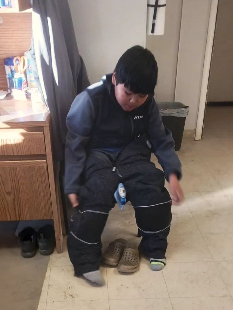 Young boy in Alaska